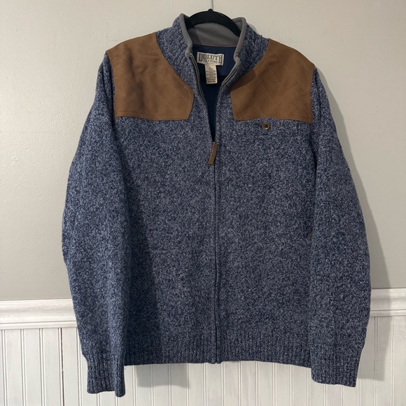 Duluth Trading Co Other - Duluth Trading Co Windproof Shooting Sweater Wool Jacket Men's Large Blue